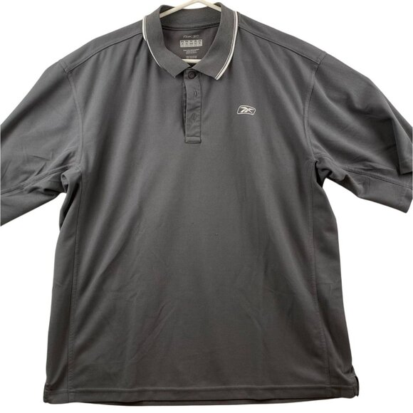 Reebok Golf Tech Polo 2XL Gray > Moisture Management - Picture 1 of 9